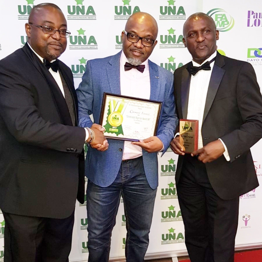 RECEIVING Celebrated Nigerians Awards UK FOR CONTRIBUTIONS TO EDUCATION